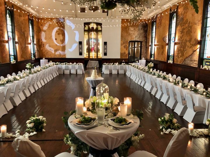 wedding reception in the Main Hall